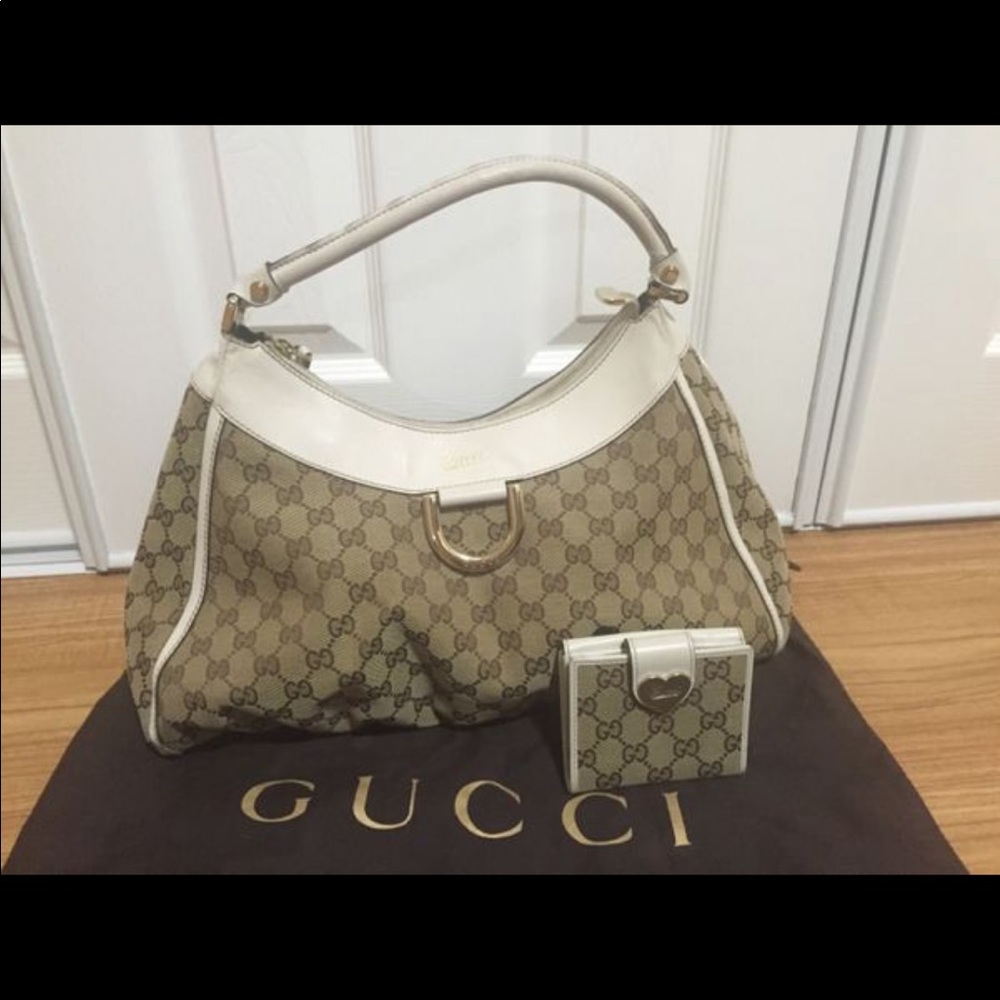 Gucci D Ring Handbag with Wallet Set